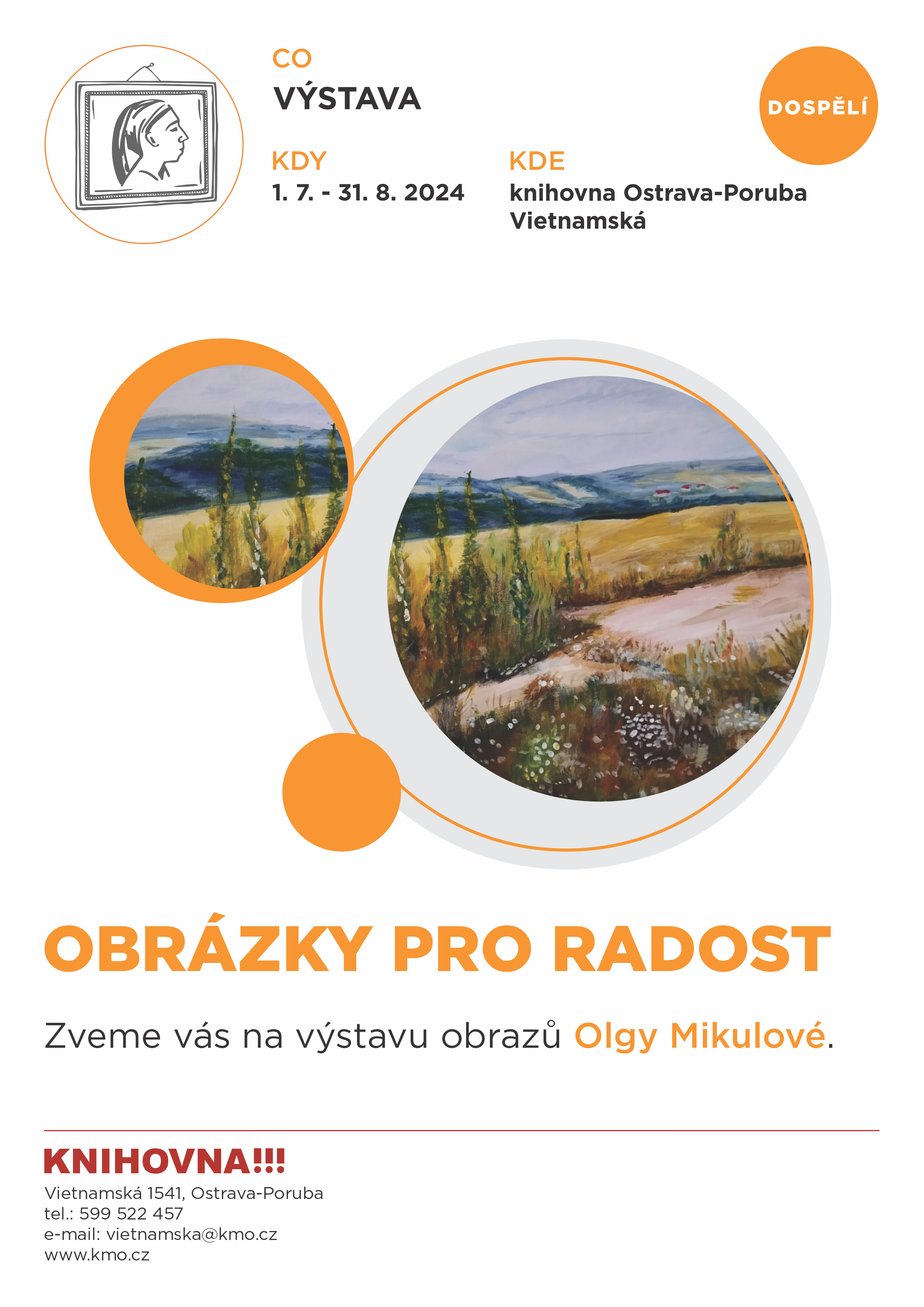 leták k výstavě od olgy mikulové