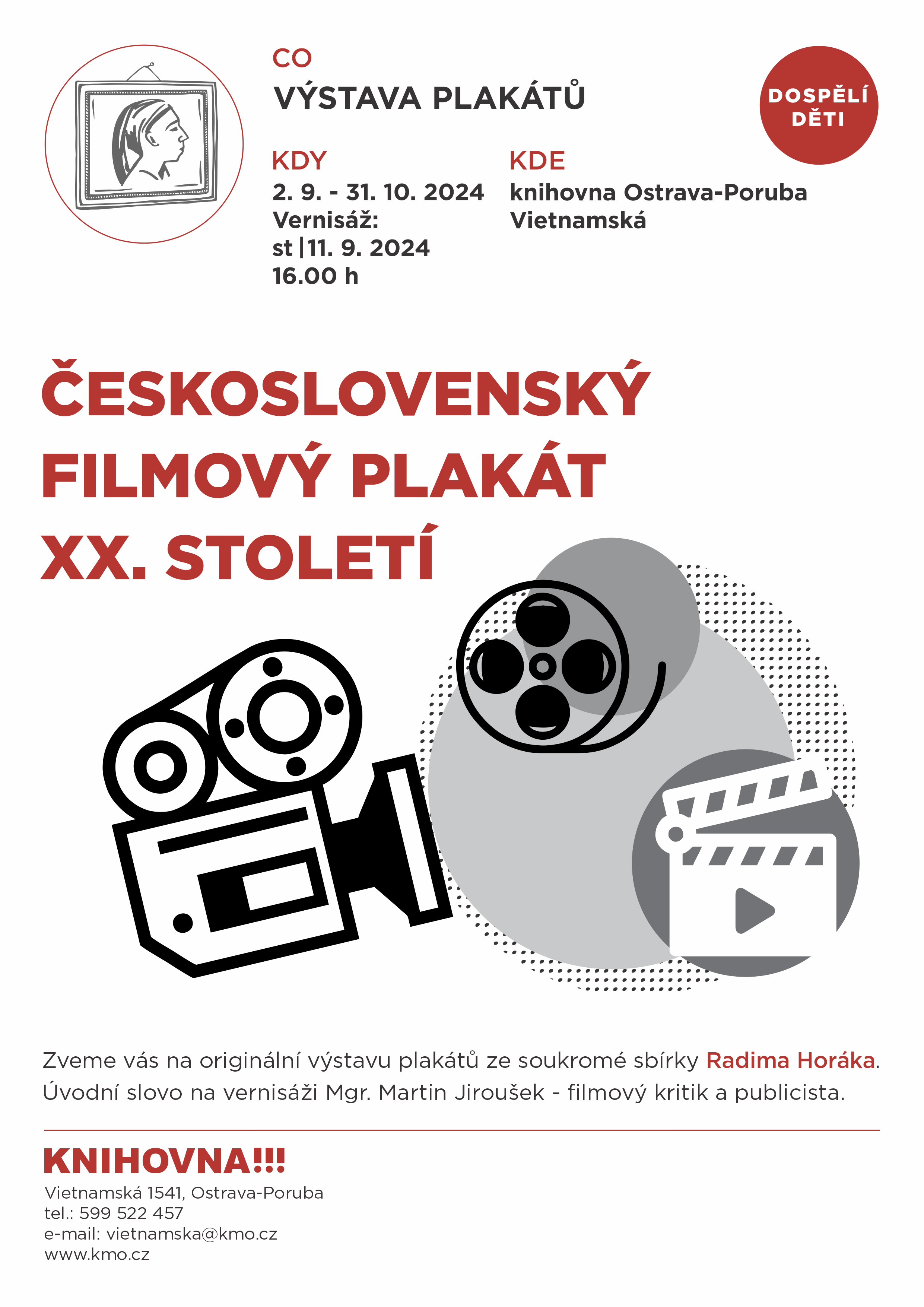 letík k výstavě československý filmový plakát